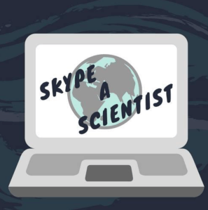 Skype a scientist graphic.